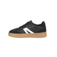 Jet Black and White Trainers