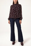 Lola Brown with Blue PolkaDot Top