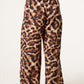 Leopard Print Wide Leg Trousers
