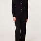 Jan Button Down Hooded Jumper Black