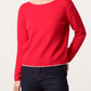 Chloe Gingham Bow Jumper Red