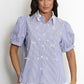 Steph Embellished Shirt Blue