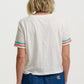 Shelby Boxy T Shirt Ric Rac Trim White