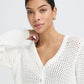 BYMAGIO V Neck Cardigan Marshmallow