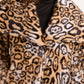 Sam Leopard Print Faux Fur Coat