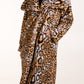 Sam Leopard Print Faux Fur Coat