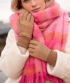 Charleigh Faux Suede Gloves Tan