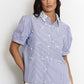 Steph Embellished Shirt Blue