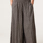 Mandy Wide Leg Cullote Trousers Chocolate