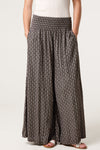 Mandy Wide Leg Cullote Trousers Chocolate