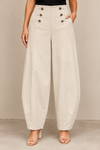 Carla Barrel Leg Jean Cream