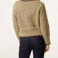 Lyra Stripe Cardigan  Brown Yellow