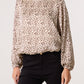 Cath Animal Print Bubble Top Brown