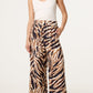 Tiger Print Wide Leg Trousers