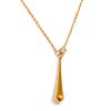 Sparkle Teardrop Necklace Gold
