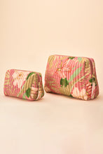 Load image into Gallery viewer, Small Quilted Wash Bag Delicate Tropical Candy by Powder
