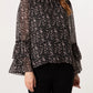 Karis Speckled Print Top