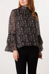 Karis Speckled Print Top