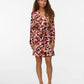 Geodora Dress Red & Orange