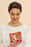 Velvet Embroidered Mini Zip Bag Thrill of the Tiger
