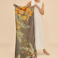 Botany Bliss in Charcoal Wrap Scarf