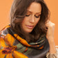 Botany Bliss in Charcoal Wrap Scarf