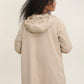 Sadie Long Waterproof WindProof Reversible Jacket Gold Beige