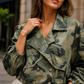 Sara Camouflage Jacket Green