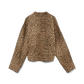 Nixi Leopard Print Denim Jacket