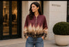Lightweight Jacket Ombré Burgundy