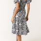 Clara Black & White Dress