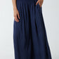 Mandy Wide Leg Culottes Trousers Navy