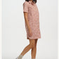 Zoe Mini Shirt Dress Stone Classic Leopard