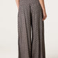 Mandy Wide Leg Cullote Trousers Chocolate