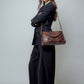 Jackie Snake Effect Flap Over Bag