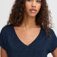 Rebel T Shirt Navy Blue