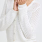 BYMAGIO V Neck Cardigan Marshmallow