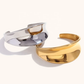 Inward Cuff Bracelet Gold