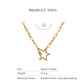 Star Carabiner Gold Necklace
