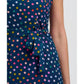 Elena Midi Sundress Navy Petrol Marbles