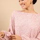 Mireille Dusty Pink Sequin Eyelash Jumper