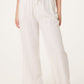 Anna Linen Blend Pinstripe Trousers Stone