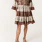 Jamie Embellished & Tassel Paisley Mini Dress