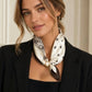 Satin Neck Scarf With Magnetic Closure PERLE-51