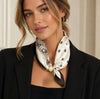 Satin Neck Scarf With Magnetic Closure PERLE-51