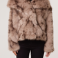 Lana Mocha Short Faux Fur Jacket