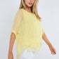 Freya Silk Top Lemon