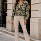 Sara Camouflage Jacket Green