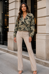 Sara Camouflage Jacket Green