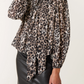 Gina Leopard Print Diamanté Top
